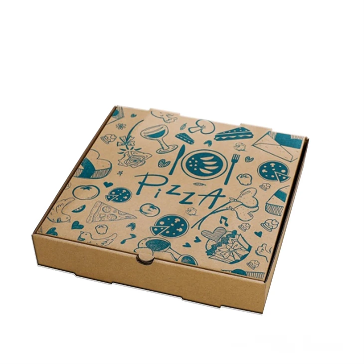 Kotak Kertas Pembungkusan Pizza Dengan Logo Tersuai