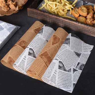 Kertas Bungkus Burger Lilin Pe Pe gris